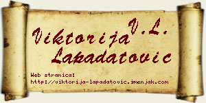 Viktorija Lapadatović vizit kartica